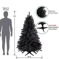 Halloween>Kirklands Home 6 ft. Spruce Halloween Tree Black