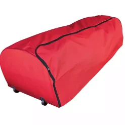 Seasonal Storage>Kirklands Home 9 ft. Christmas Tree Rolling Storage Bag Red