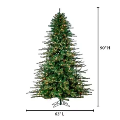 Christmas Trees>Kirklands Home 7.5 ft. Clear Lit Norfolk Pine Christmas Tree