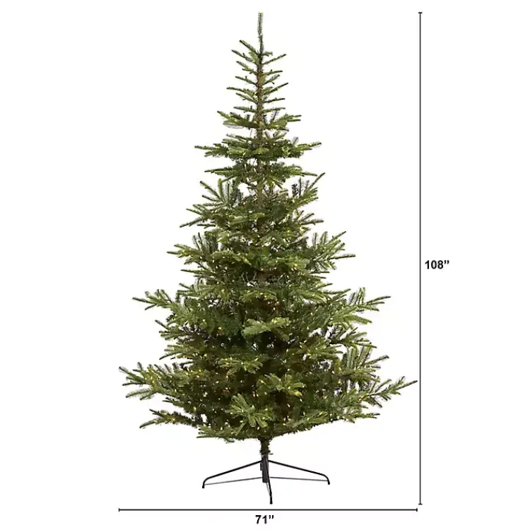 Christmas Trees>Kirklands Home 9 ft. Clear Lit Washington Spruce Christmas Tree