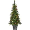 Christmas Trees>Kirklands Home 5 ft. Feel Real Pre-Lit Buzzard Pine Tree