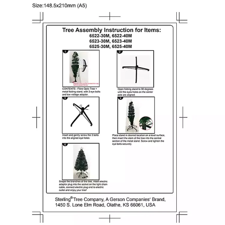 Christmas Trees>Kirklands Home 4 ft. Fiber Optic Color Changing Christmas Tree
