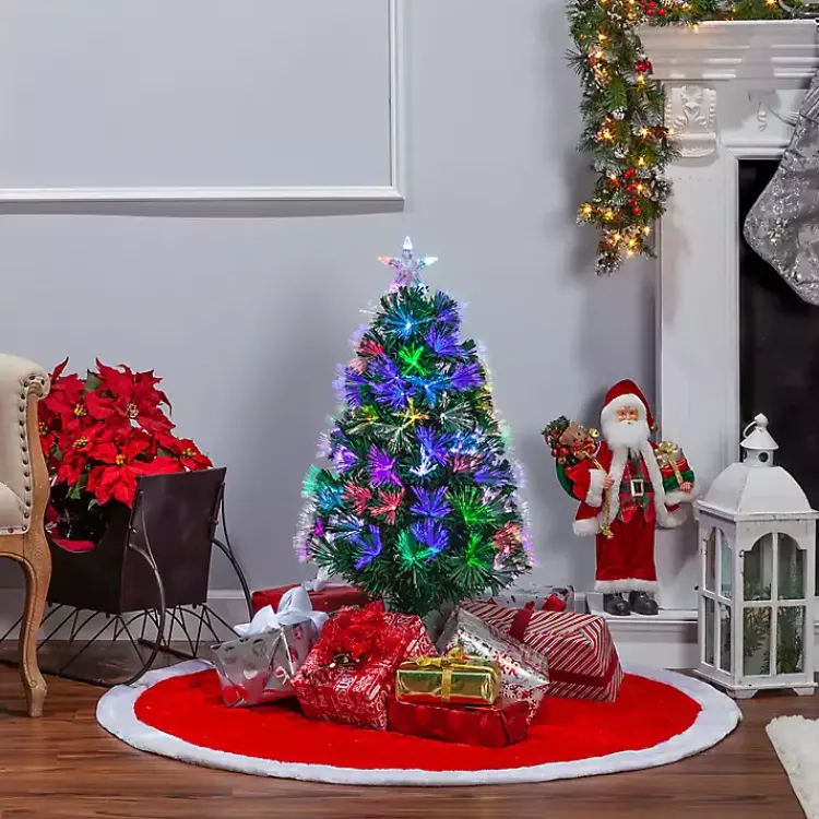 Christmas Trees>Kirklands Home 3 ft. Fiber Optic Color Changing Christmas Tree