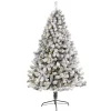 Christmas Trees>Kirklands Home 7 ft. Flocked Lit West Virginia Fir Christmas Tree