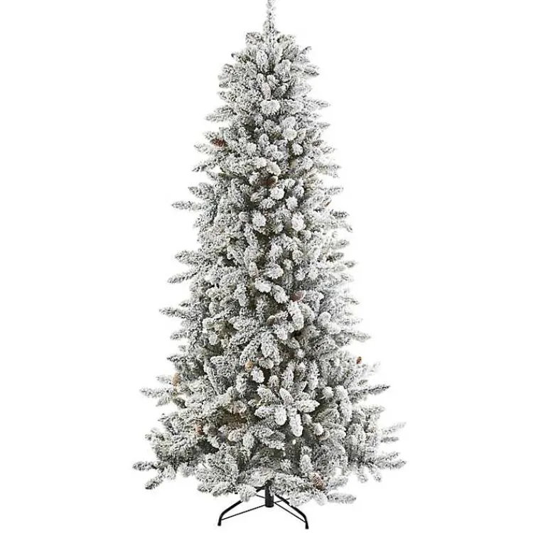Christmas Trees>Kirklands Home 7.5 ft. Flocked Livingston Fir Pine Christmas Tree