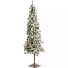 Christmas Trees>Kirklands Home 6 ft. Flocked Pre-Lit Alpine Christmas Tree