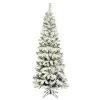 Christmas Trees>Kirklands Home 7.5 ft. Flocked Slim Pacific Pine Christmas Tree