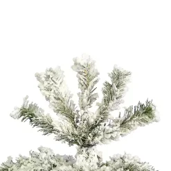 Christmas Trees>Kirklands Home 7.5 ft. Flocked Slim Pacific Pine Christmas Tree
