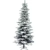 Christmas Trees>Kirklands Home 7.5 ft. Flocked Slim Utica Fir Christmas Tree