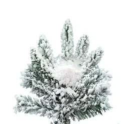 Christmas Trees>Kirklands Home 7.5 ft. Flocked Slim Utica Fir Christmas Tree