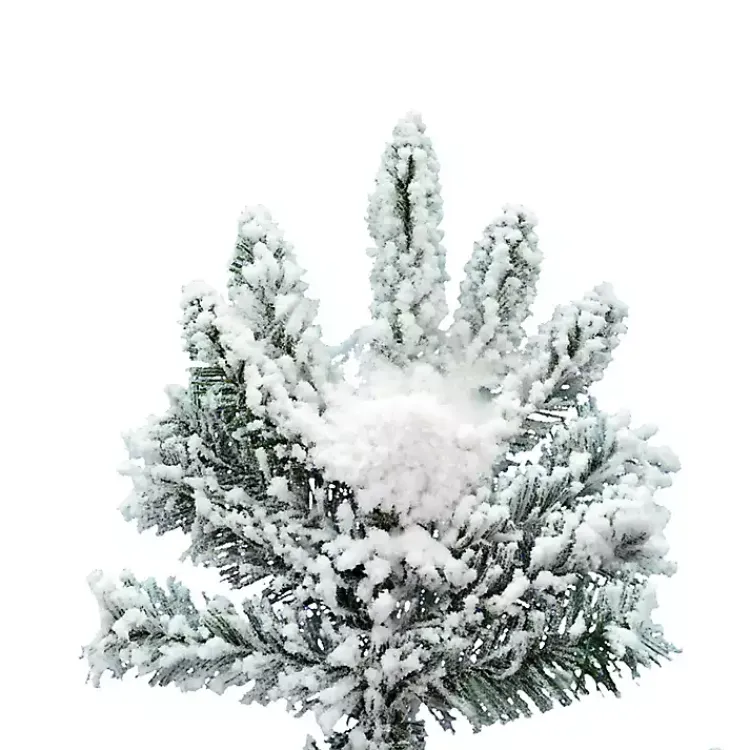 Christmas Trees>Kirklands Home 7.5 ft. Flocked Slim Utica Fir Christmas Tree