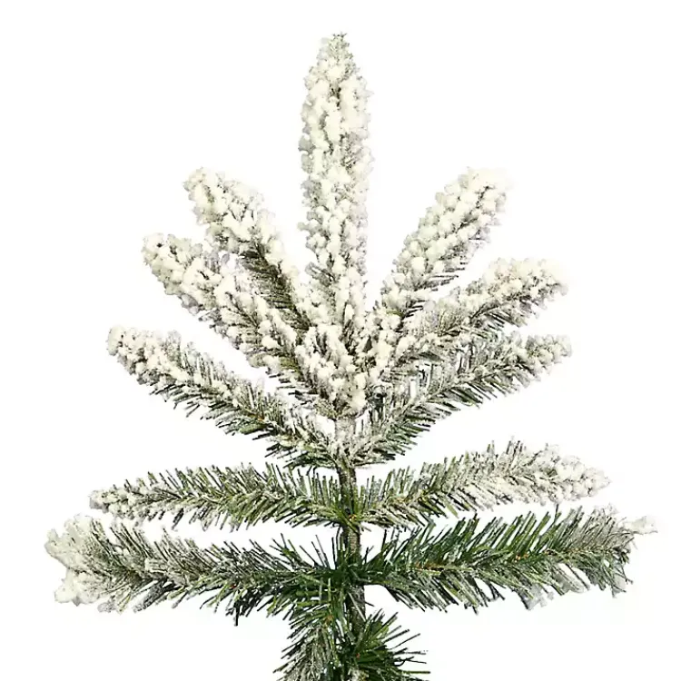 Christmas Trees>Kirklands Home 4.5 ft. Flocked Utica Fir Christmas Tree