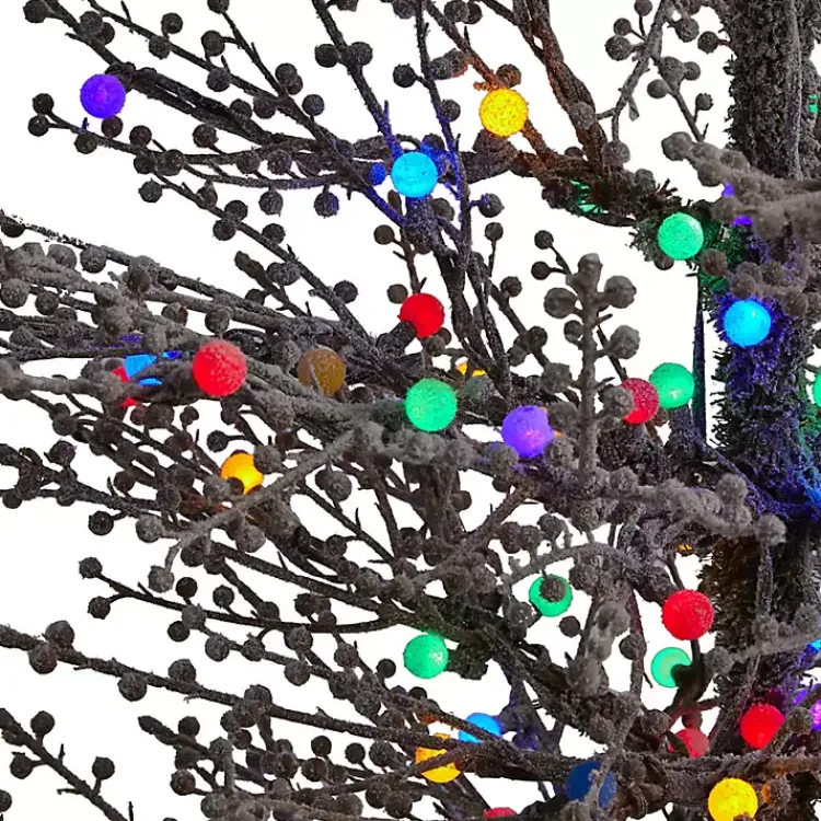 Christmas Trees>Kirklands Home 5 ft. Frosted Berry Twig Christmas Tree