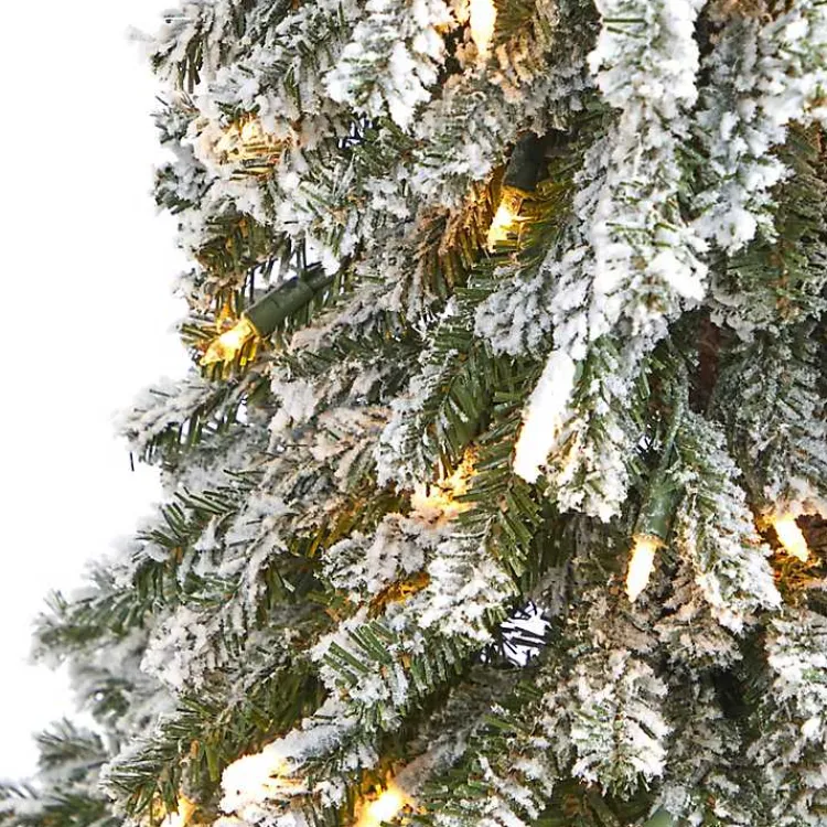 Christmas Trees>Kirklands Home 4 ft. Lit Flocked Grand Alpine Christmas Tree