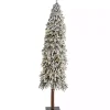 Christmas Trees>Kirklands Home 7 ft. Lit Flocked Grand Alpine Christmas Tree
