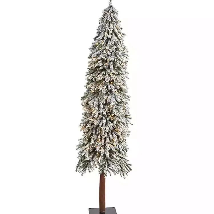 Christmas Trees>Kirklands Home 7 ft. Lit Flocked Grand Alpine Christmas Tree