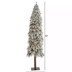 Christmas Trees>Kirklands Home 7 ft. Lit Flocked Grand Alpine Christmas Tree