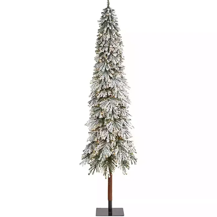 Christmas Trees>Kirklands Home 9 ft. Lit Flocked Grand Alpine Christmas Tree