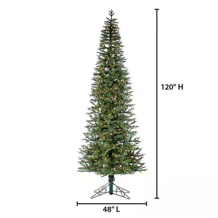 Christmas Trees>Kirklands Home 10 ft. Lit Narrow Jackson Pine Christmas Tree