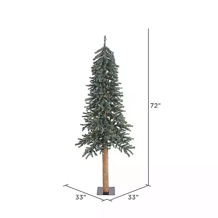Christmas Trees>Kirklands Home 6 ft. Natural Bark Alpine Christmas Tree