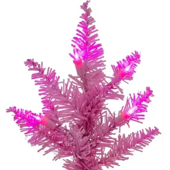 Christmas Arrangements & Garland>Kirklands Home 3 ft. Pre-Lit Christmas Tree Pink
