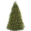 Christmas Trees>Kirklands Home 9 ft. Pre-Lit Dunhill Fir Hinged Christmas Tree