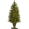 Christmas Trees>Kirklands Home 4 ft. Pre-Lit Dunhill Fir Potted Christmas Tree