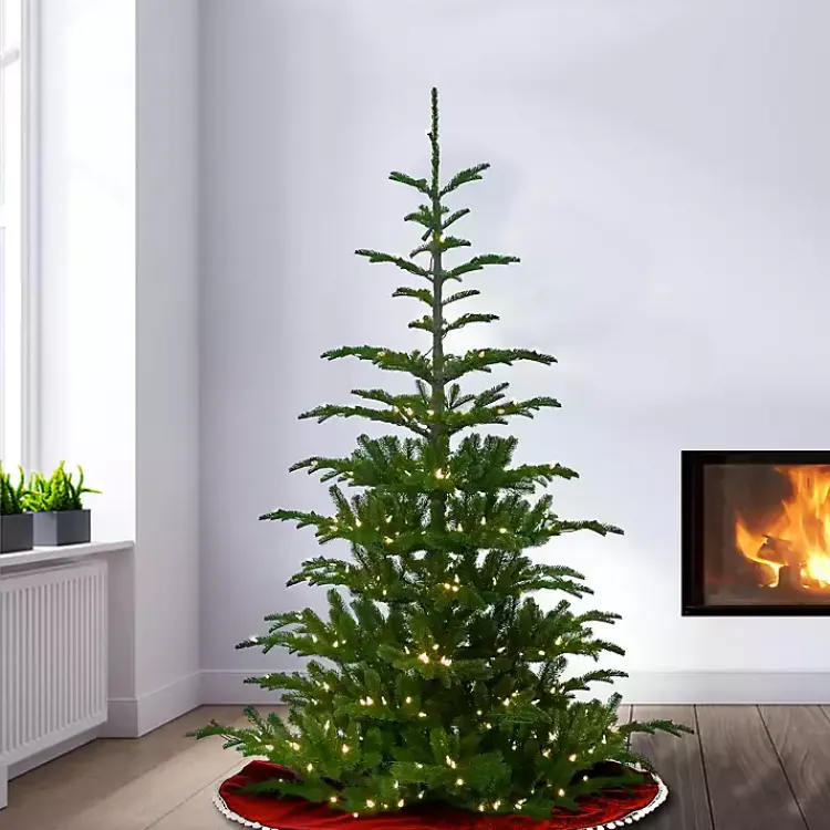 Christmas Trees>Kirklands Home 6.5 ft. Pre-Lit Feel Real Norwegian Christmas Tree