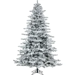 Christmas Trees>Kirklands Home 6.5 ft. Pre-Lit Flocked Utica Fir Christmas Tree