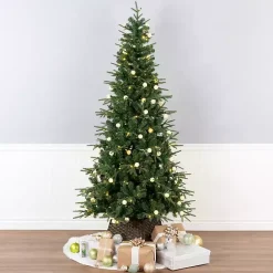 Christmas Trees>Kirklands Home 7 ft. Pre-Lit Globe Light Duxbury Christmas Tree
