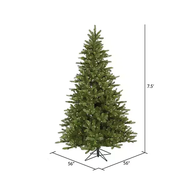 Christmas Trees>Kirklands Home 7.5 ft. Pre-Lit King Spruce Christmas Tree