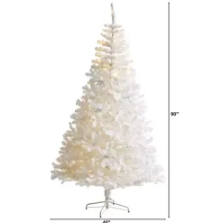 Christmas Trees>Kirklands Home 7.5 ft. Pre-Lit LED White Christmas Tree