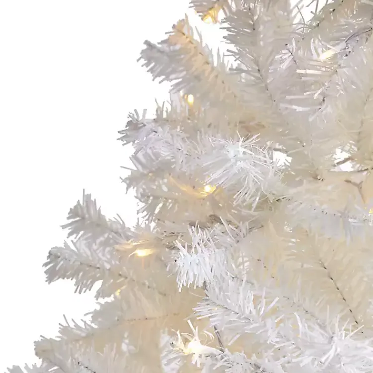 Christmas Trees>Kirklands Home 7.5 ft. Pre-Lit LED White Christmas Tree