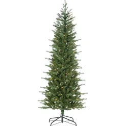 Christmas Trees>Kirklands Home 6.5 ft. Pre-Lit Narrow Dover Pine Christmas Tree