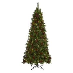 Christmas Trees>Kirklands Home 7.5 ft. Pre-Lit Norway Mixed Pine Christmas Tree