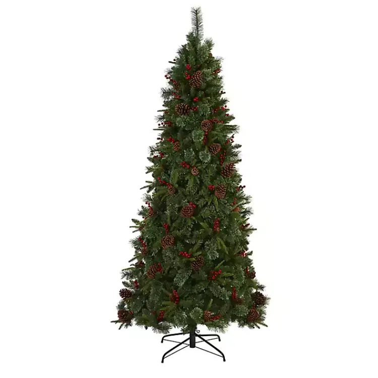 Christmas Trees>Kirklands Home 7.5 ft. Pre-Lit Norway Mixed Pine Christmas Tree