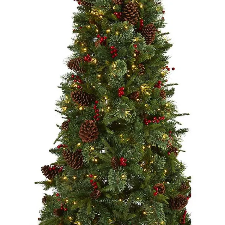 Christmas Trees>Kirklands Home 7.5 ft. Pre-Lit Norway Mixed Pine Christmas Tree