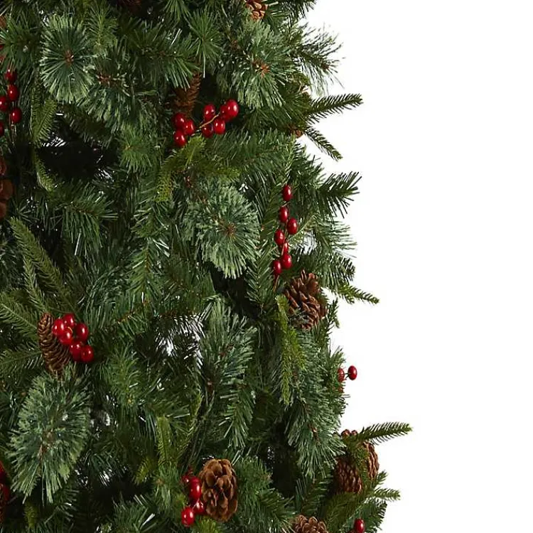 Christmas Trees>Kirklands Home 7.5 ft. Pre-Lit Norway Mixed Pine Christmas Tree