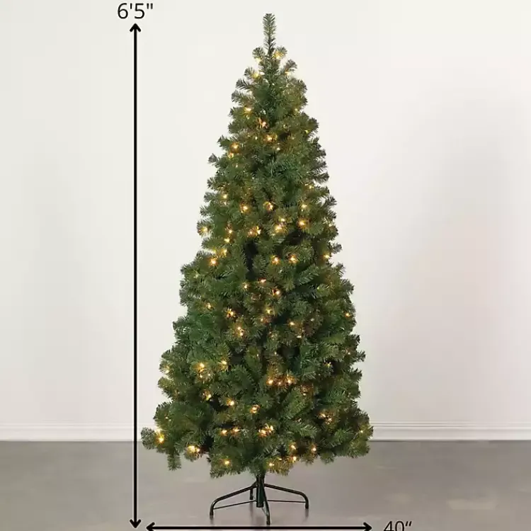 Christmas Trees>Kirklands Home 6.5 ft. Pre-Lit Pine Christmas Tree