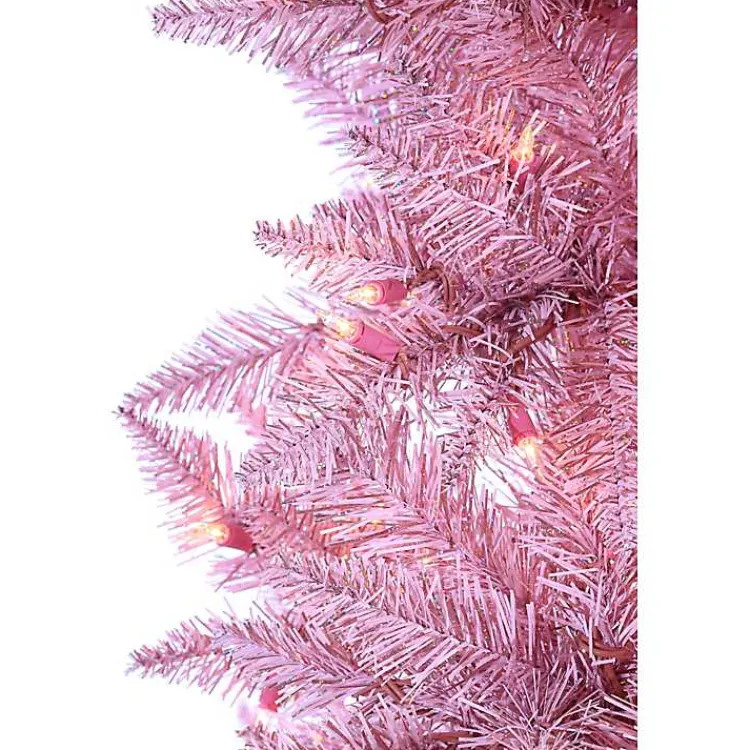 Christmas Arrangements & Garland>Kirklands Home 2 ft. Pre-Lit Christmas Tree Arrangement Pink
