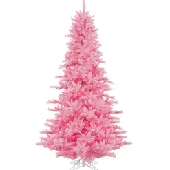 Christmas Trees>Kirklands Home 5.5 ft. Pre-Lit Pink Christmas Tree