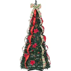Christmas Trees>Kirklands Home 6 ft. Pre-Lit Pop-Up Pine Christmas Tree