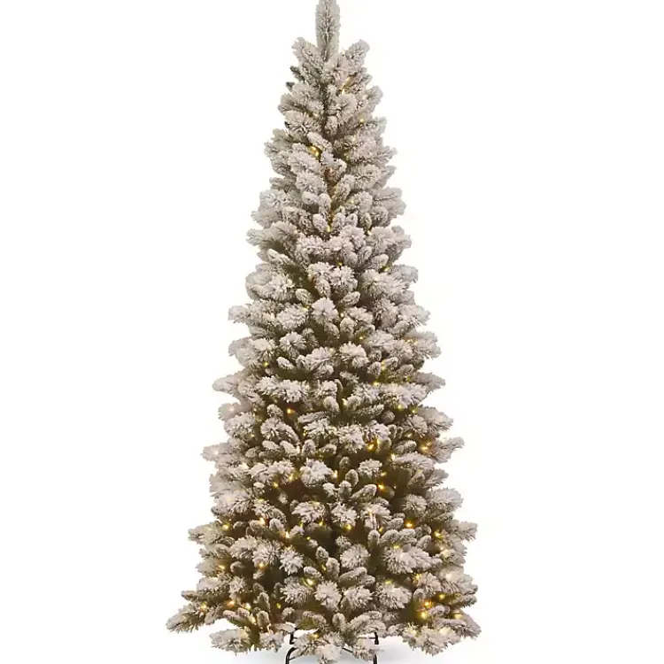 Christmas Trees>Kirklands Home 7.5 ft. Pre-Lit Snowy Westwood Pine Christmas Tree
