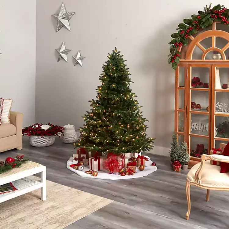 Christmas Trees>Kirklands Home 6 ft. Pre-Lit Spruce Christmas Tree