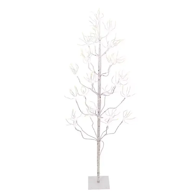 Christmas Trees>Kirklands Home 4 ft. Pre-Lit White Birch Christmas Tree