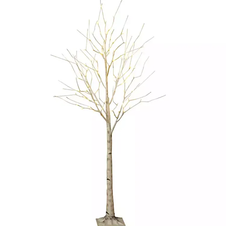 Christmas Trees>Kirklands Home 6 ft. Pre-Lit White Birch Christmas Tree