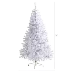 Christmas Trees>Kirklands Home 6 ft. Pre-Lit White Christmas Tree