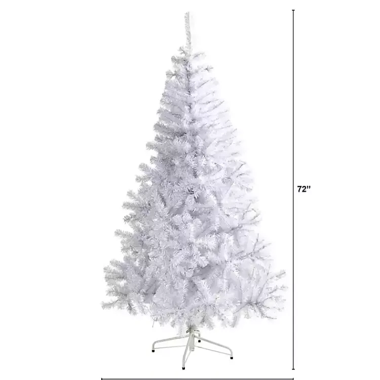 Christmas Trees>Kirklands Home 6 ft. Pre-Lit White Christmas Tree