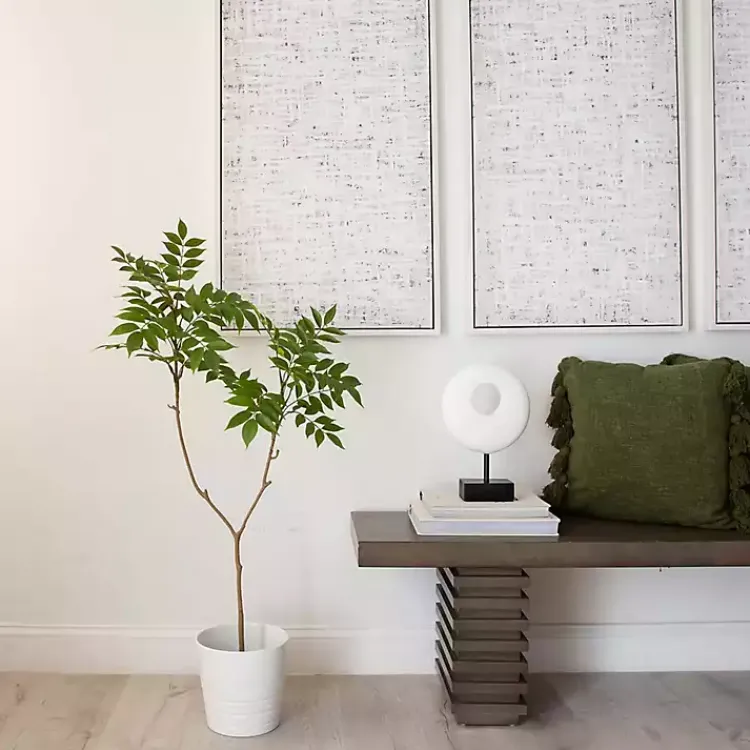 Trees & Topiaries>Kirklands Home 3.5 ft. Sumac Tree in Nursery Planter