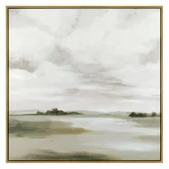 Kirklands Home A Cloudy Day Framed Canvas Art Print Gray Best